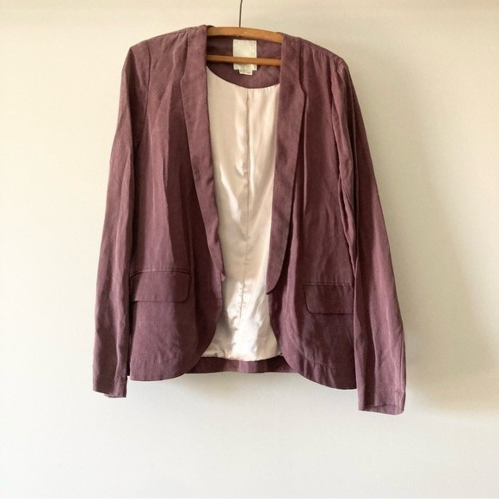 Anthropology Elevenses Plum jacket size 8